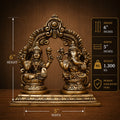 Lakshmi Ganesh Brass Idol