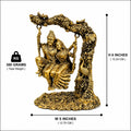 Radha & Krishna On Swing