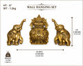Kalash & Elephant Set Wall Hanging