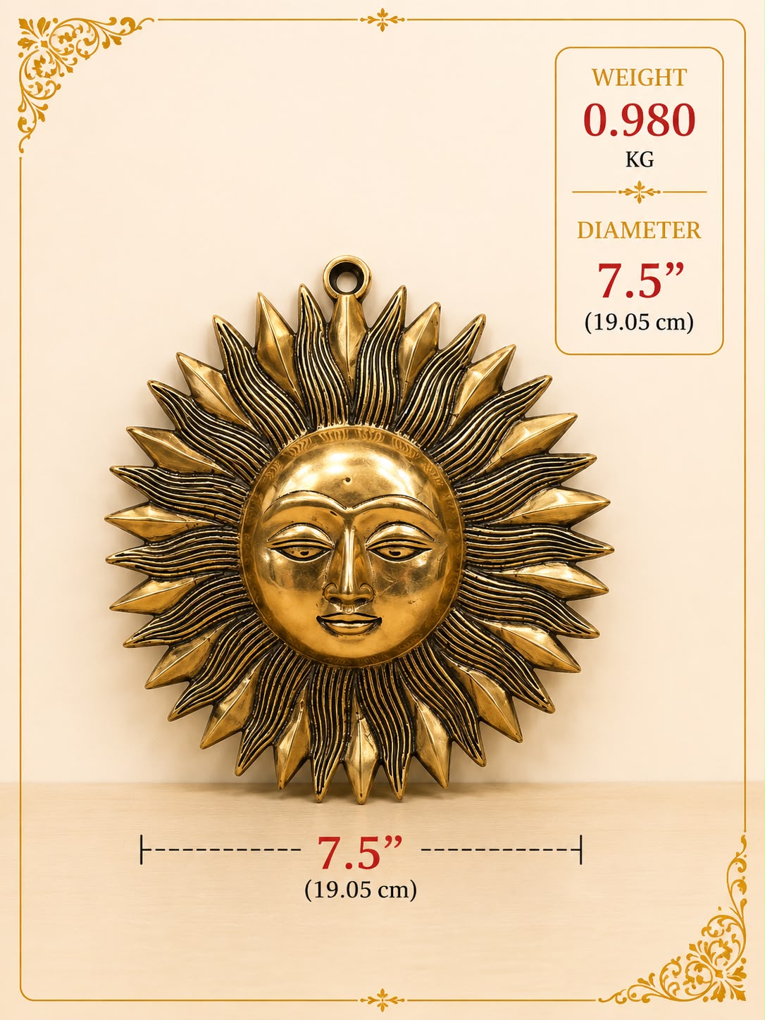 Sun Face Wall Hanging