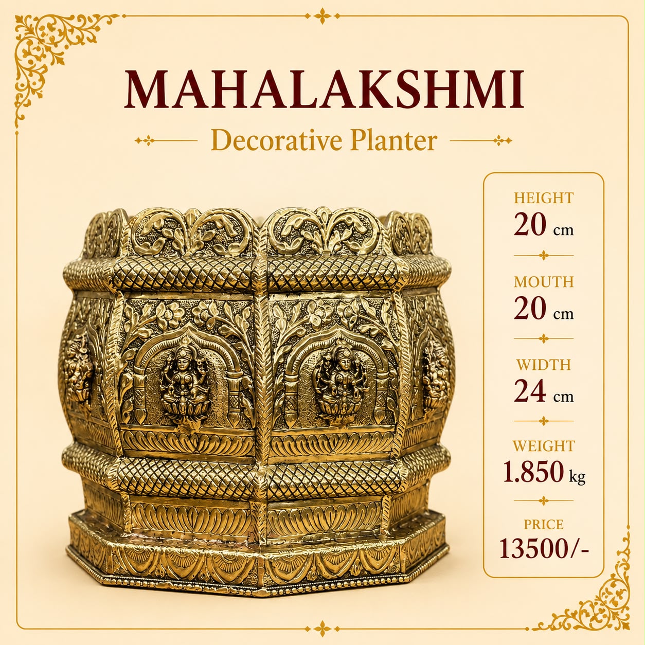 Mahalakshmi Decorative Planter