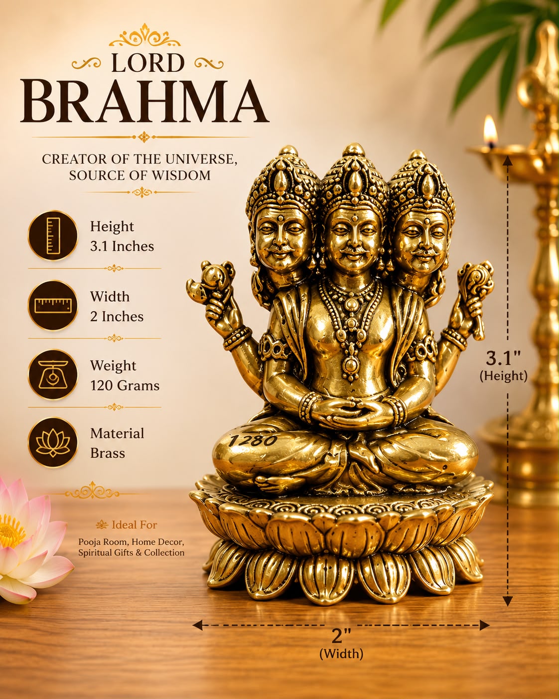 Lord Brahma Idol