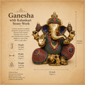 Ganesha With Kalankari Stone Work