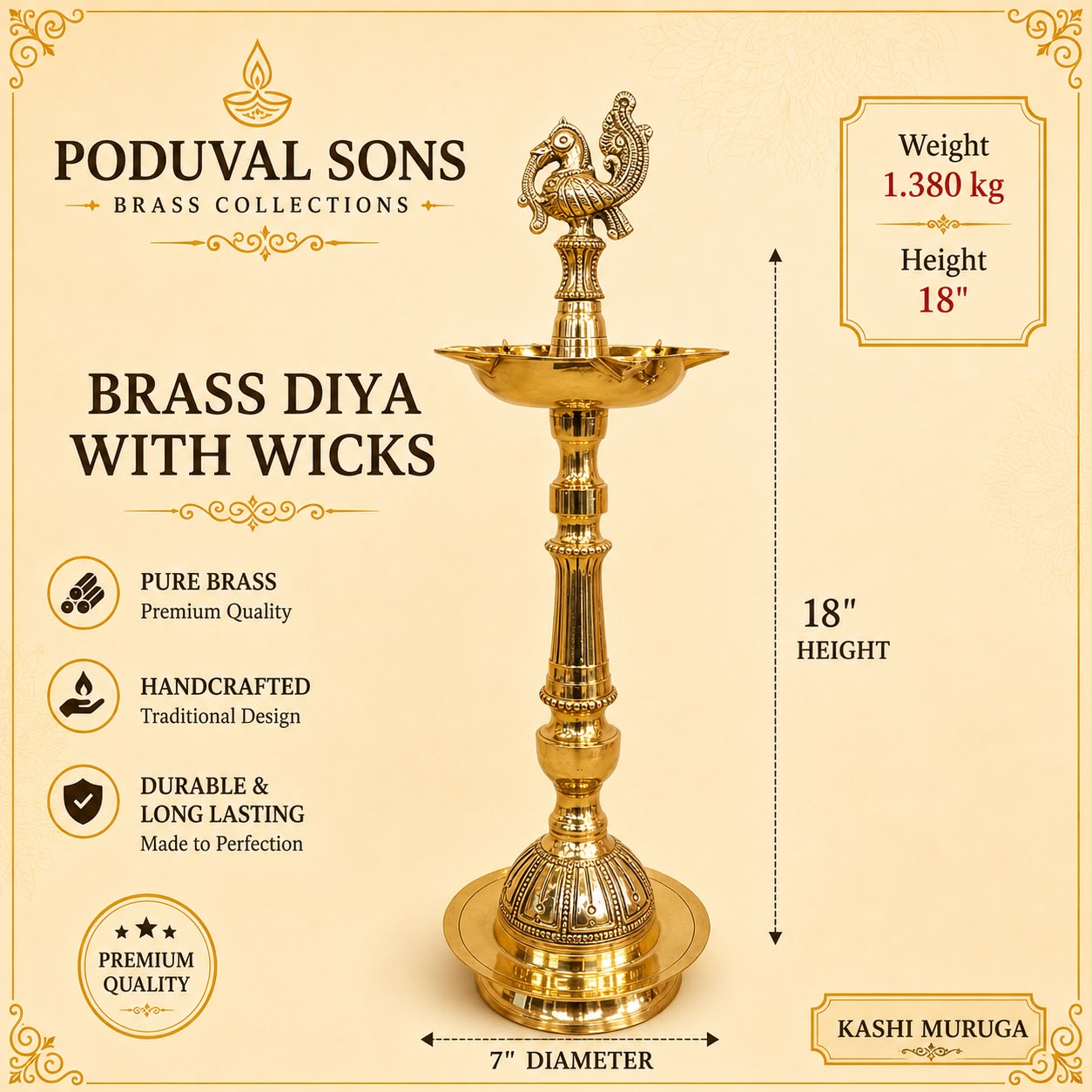 Diya With Wicks
