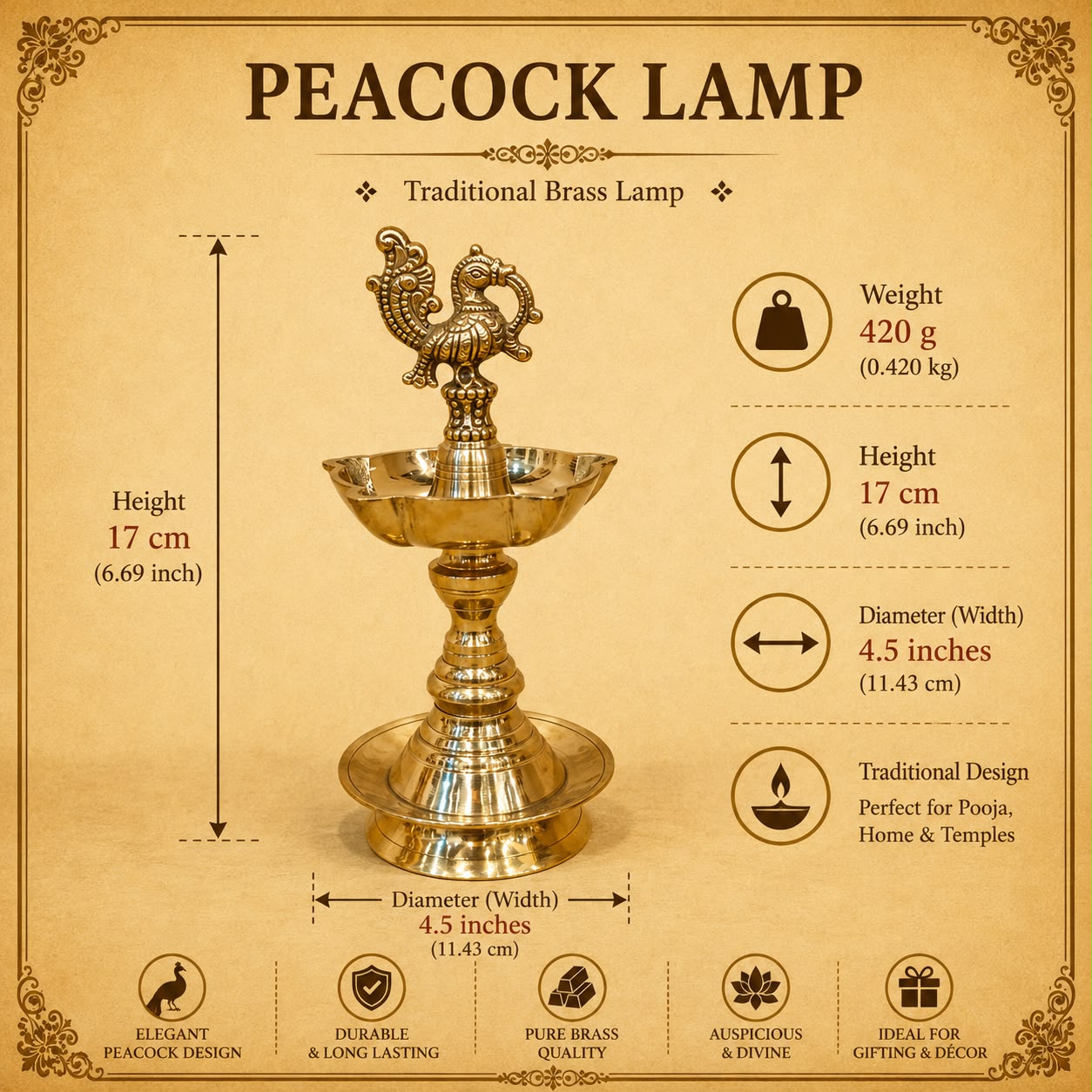 Peacock Lamp