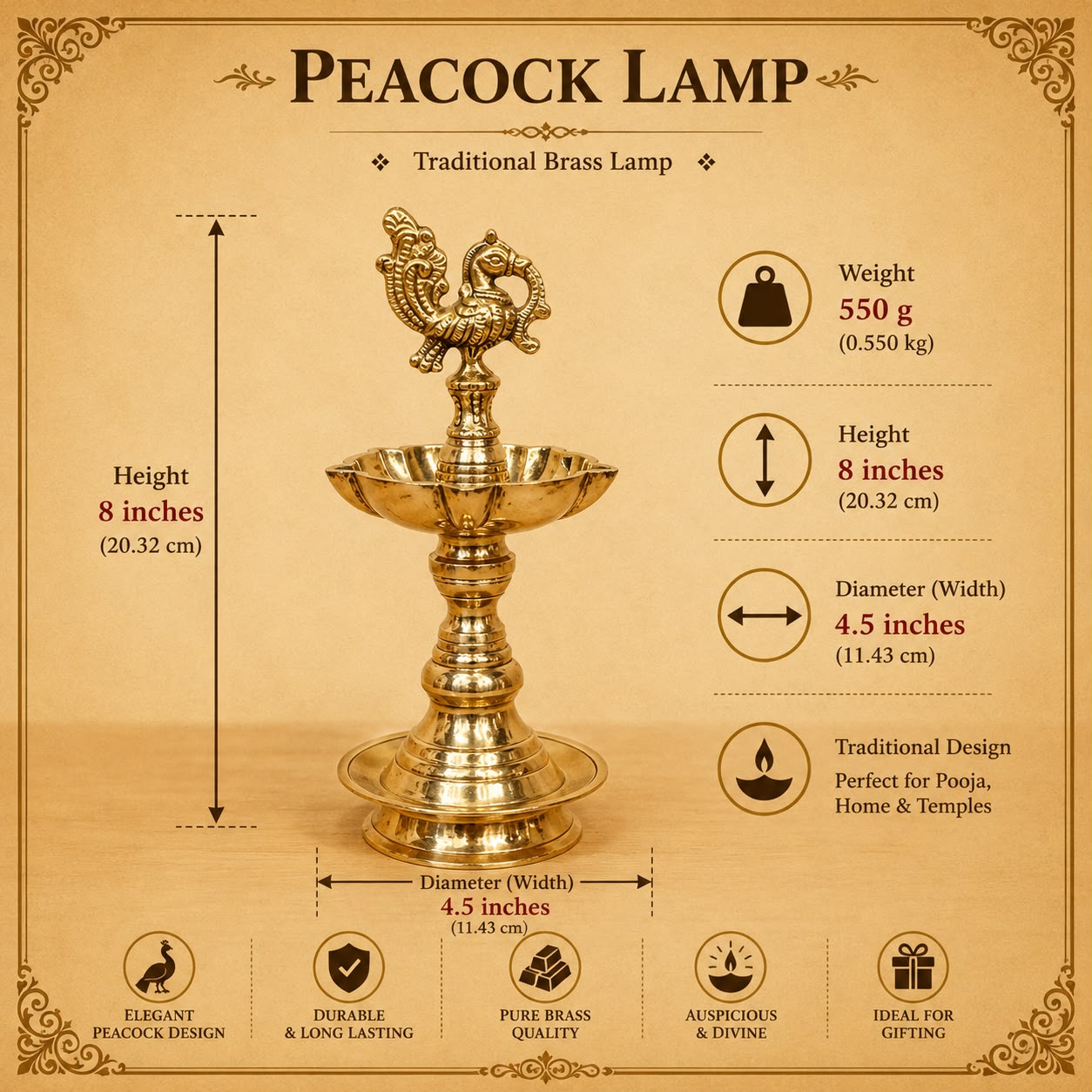 Peacock Lamp