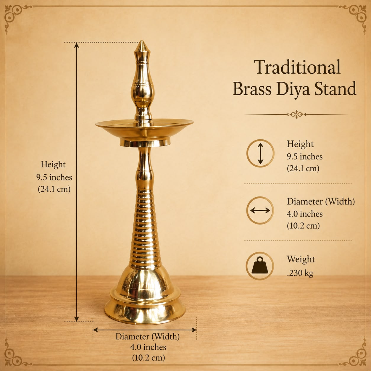 Traditional Diya Stand