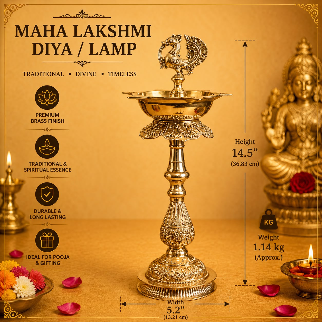 Maha Lakshmi Diya / Lamp