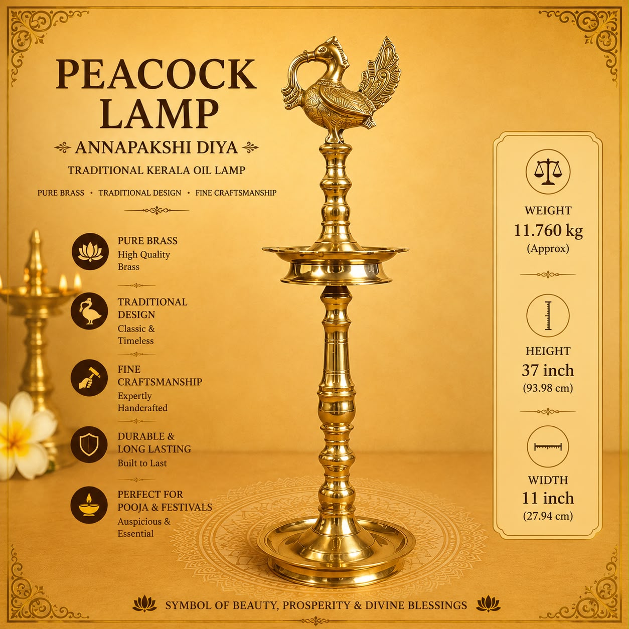 Peacock Lamp
