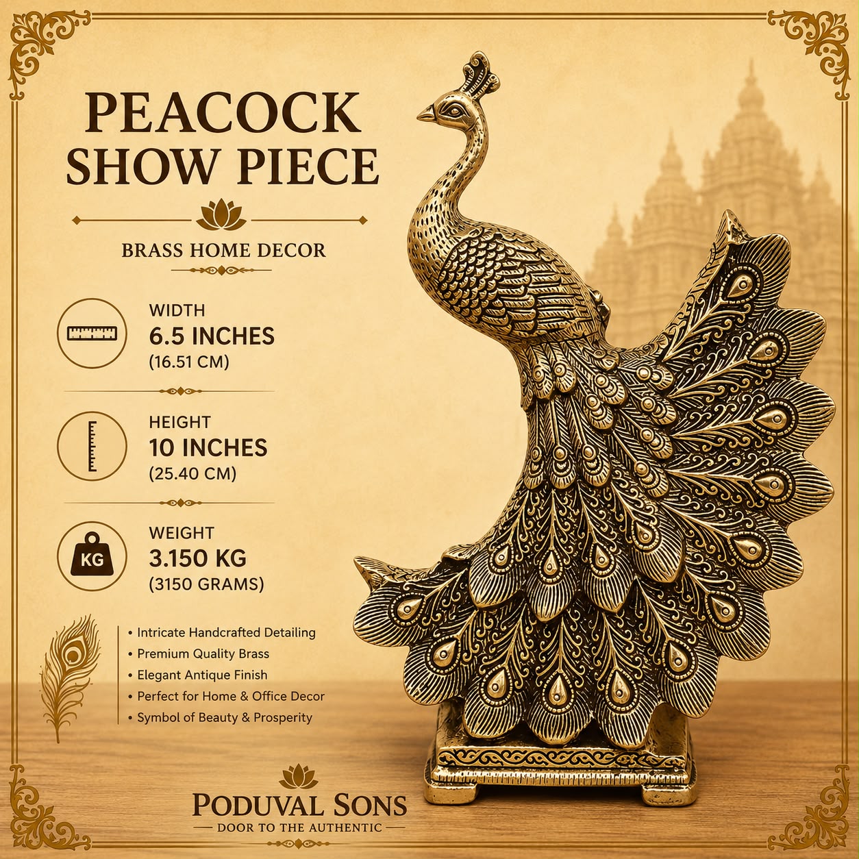 Peacock Show Piece