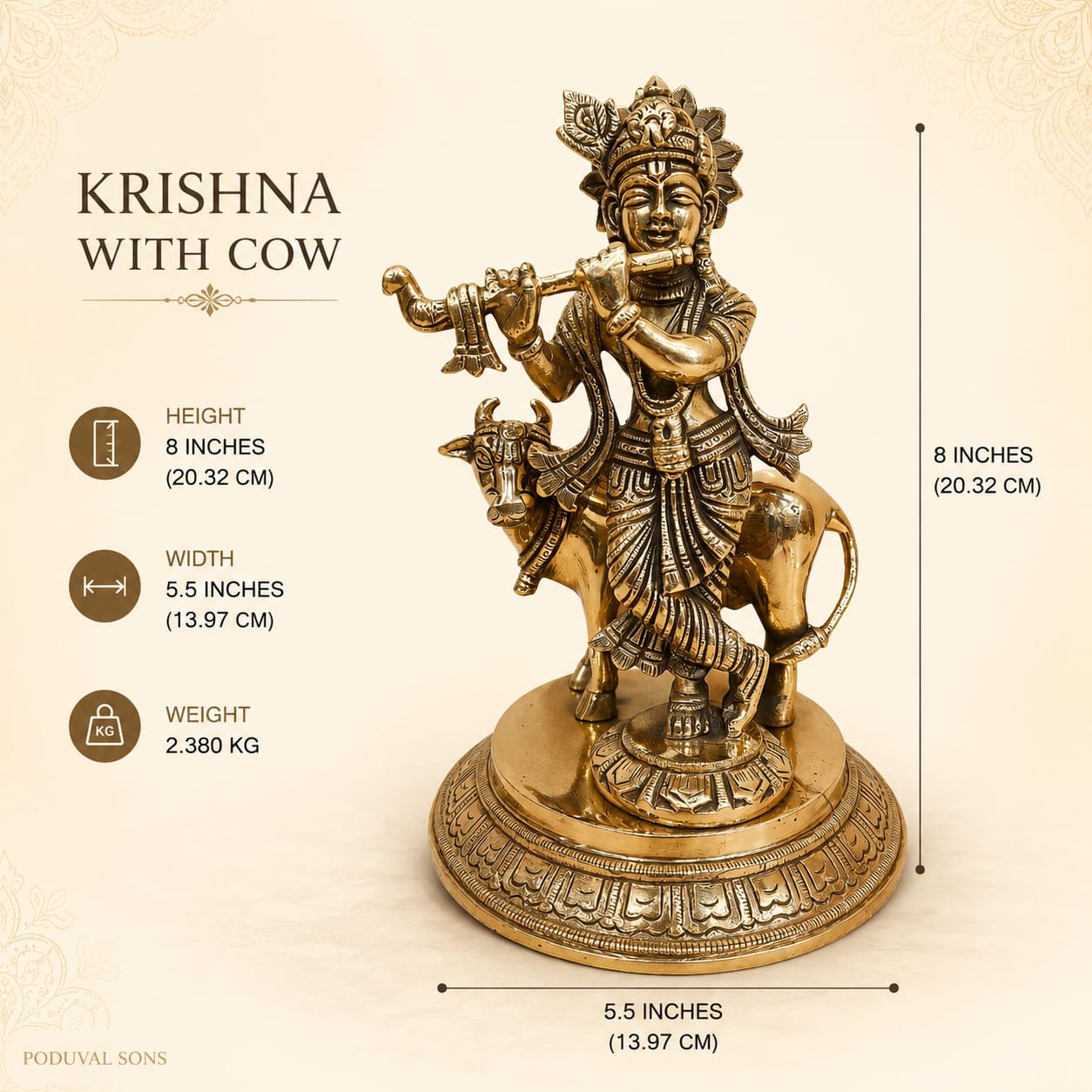 Krishna With Cow