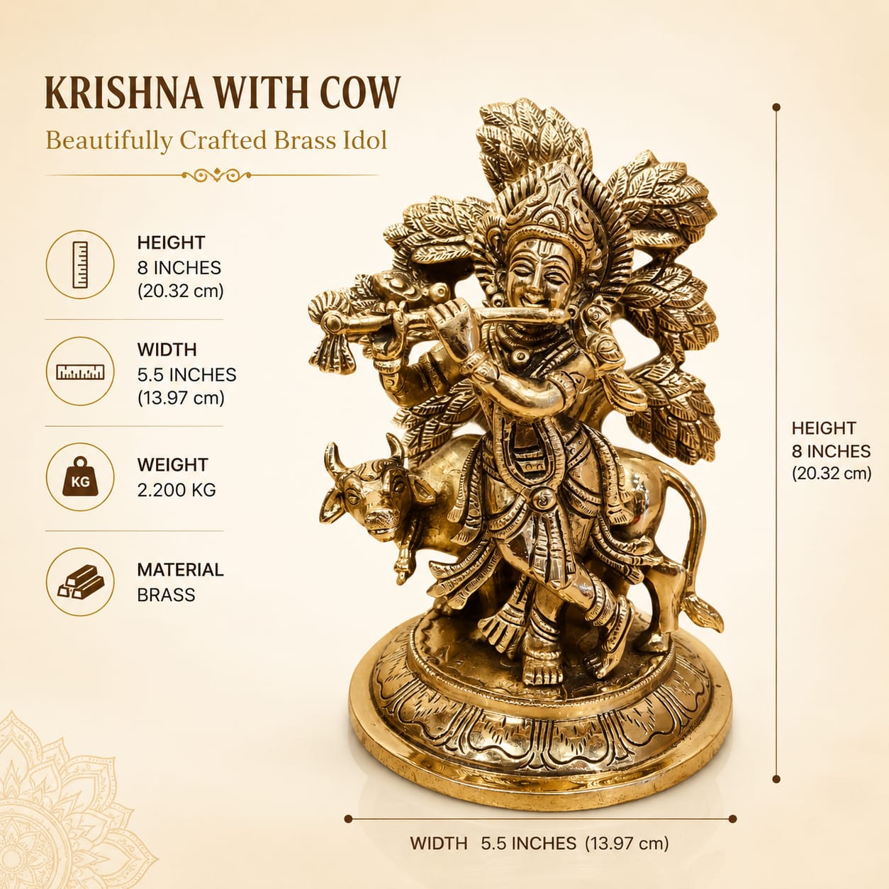 Krishna With Cow