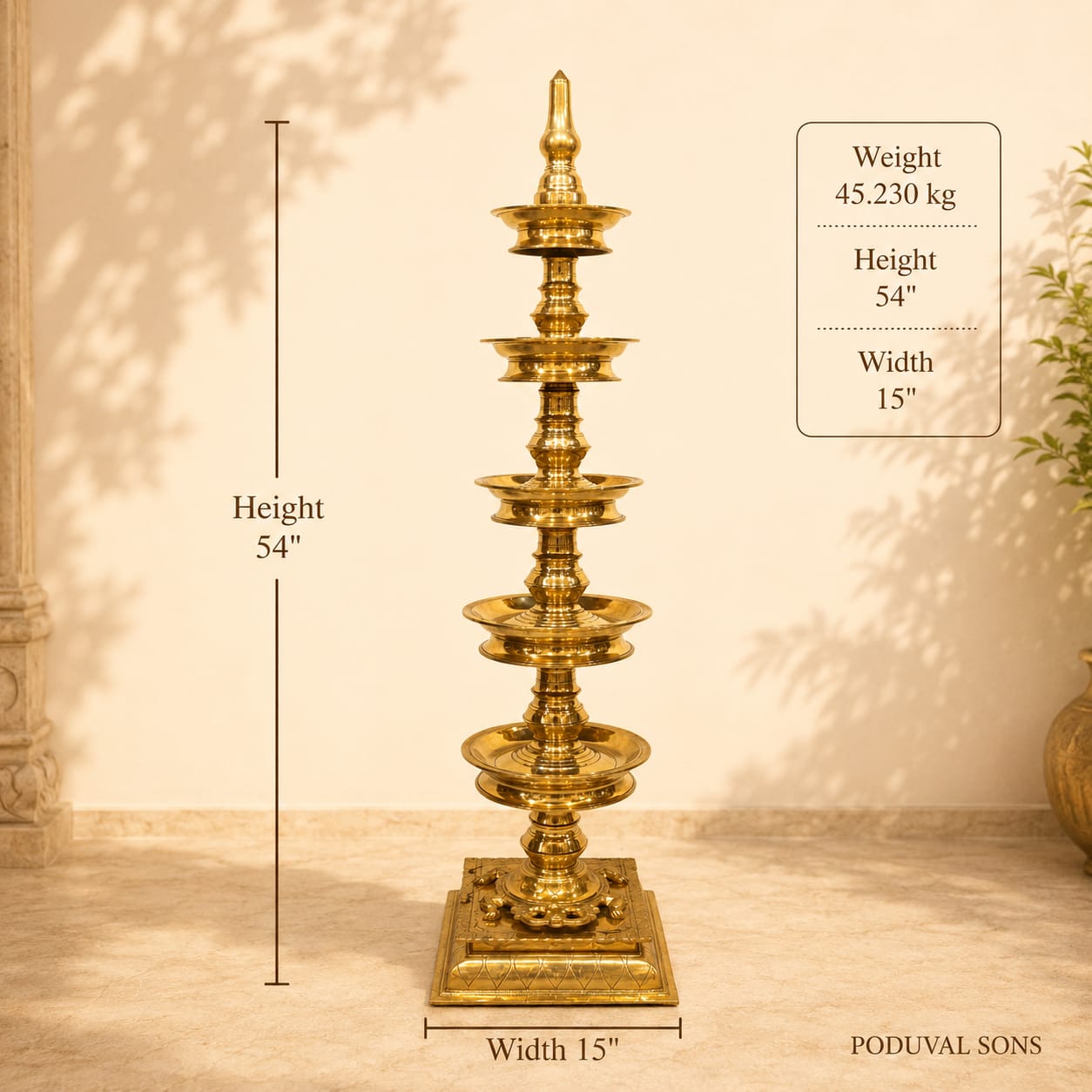 Deepasthambham / Five Step Diya