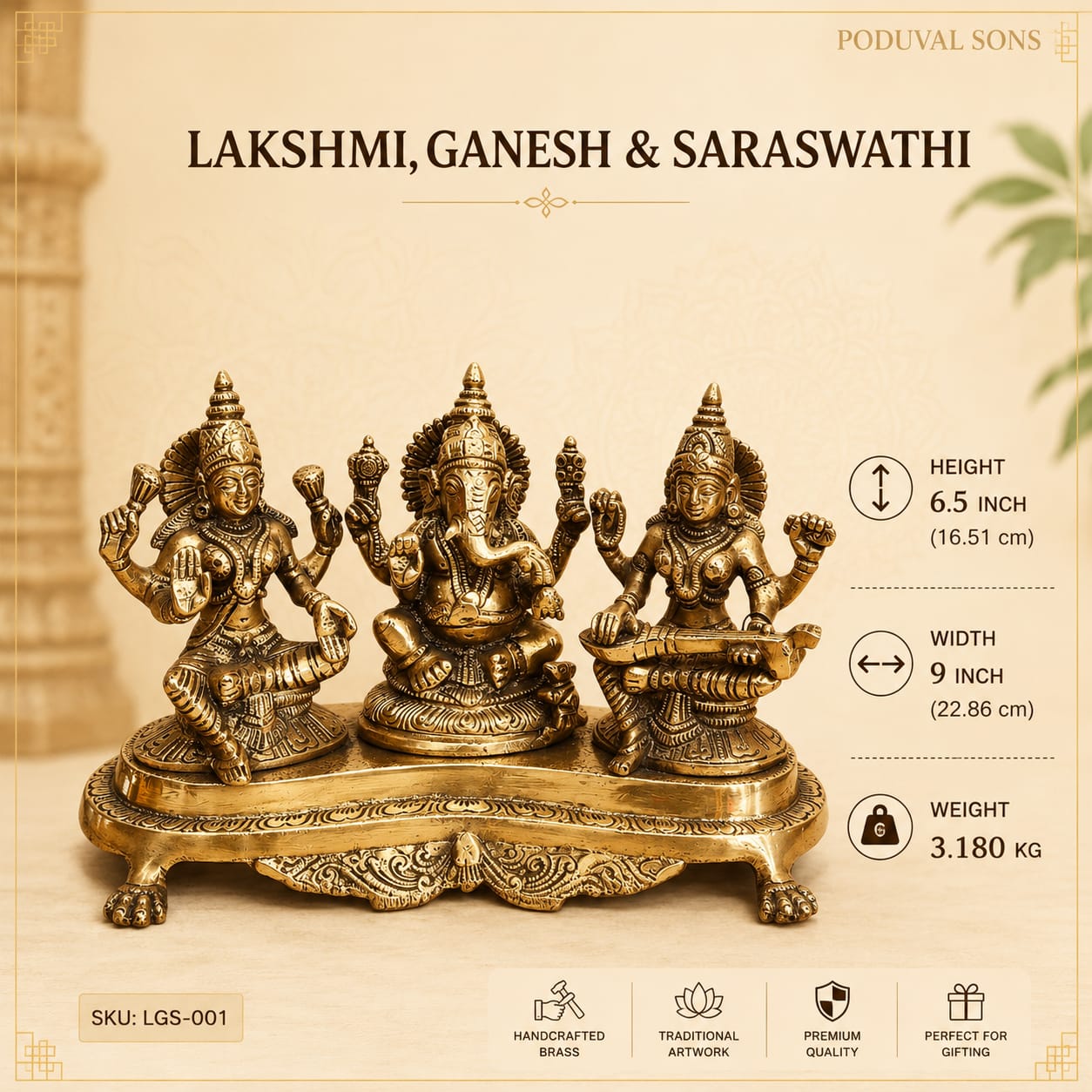 Lakshmi ,Ganesh & Saraswathi