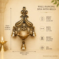 Wall Hanging Diya With Bell
