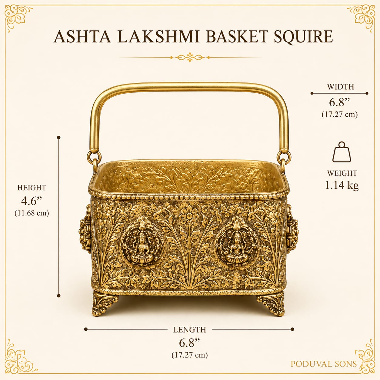 Ashta Lakshmi Basket Squire