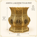 Ashta Lakshmi Tulsi Pot