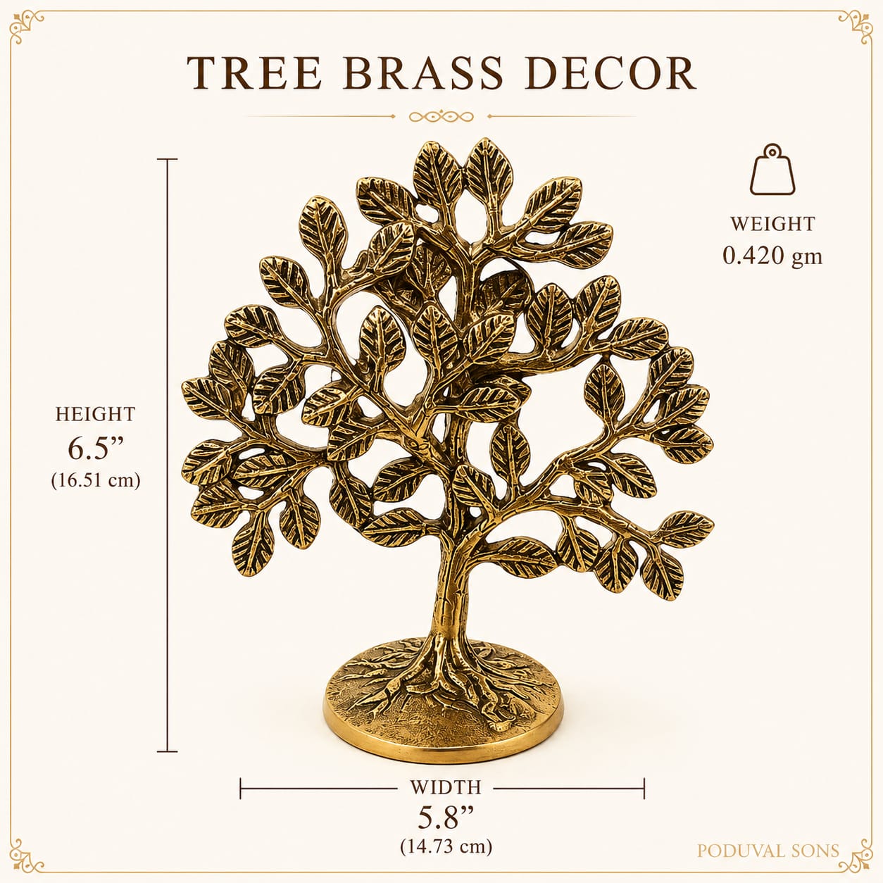 Tree Brass Decor