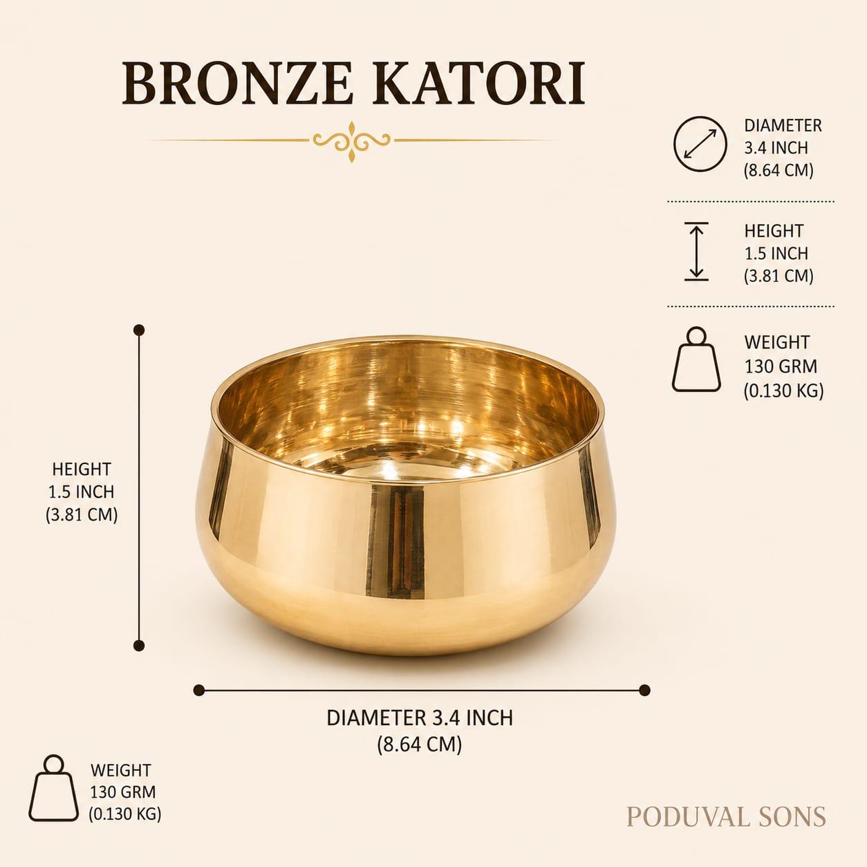 Bronze Katori