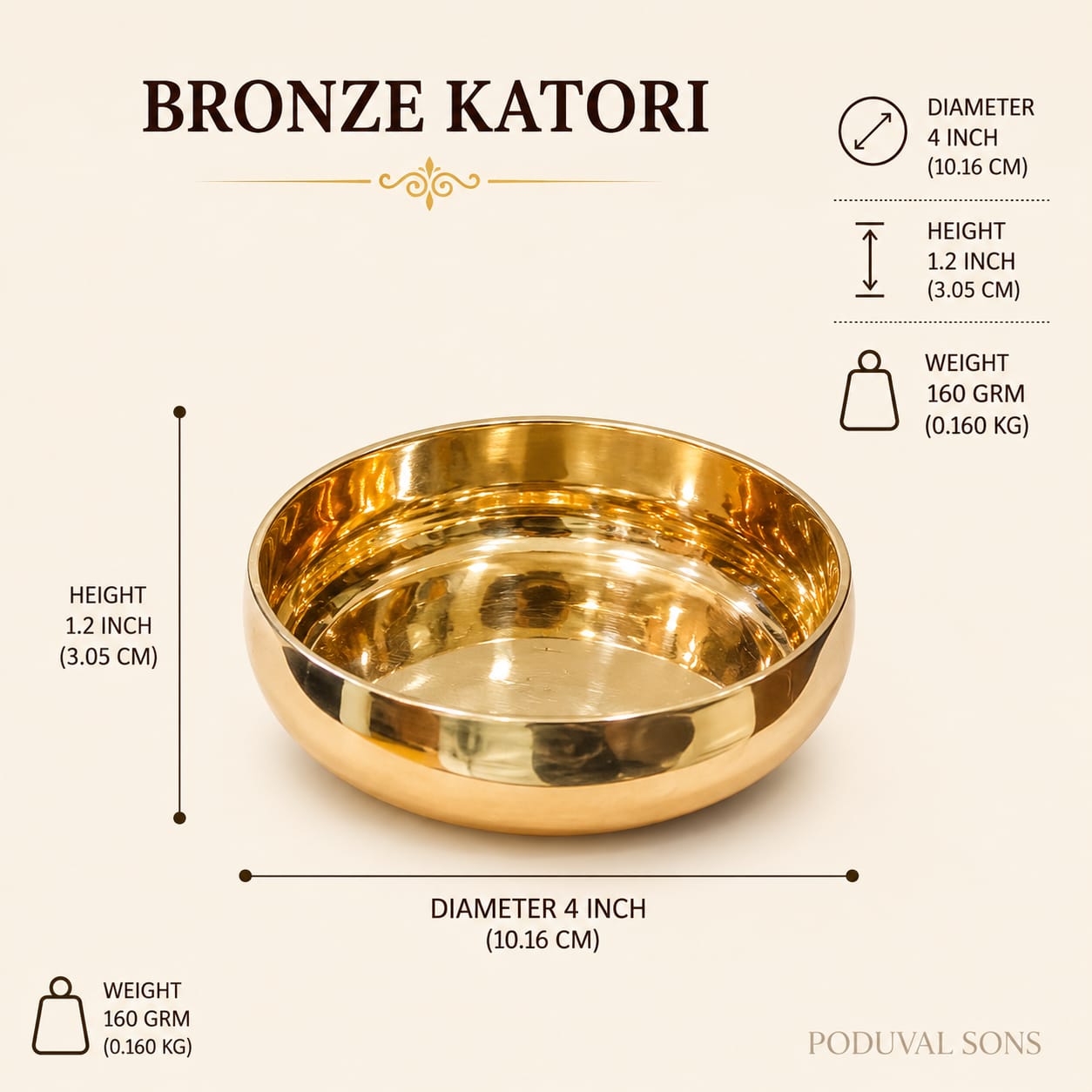 Bronze Katori