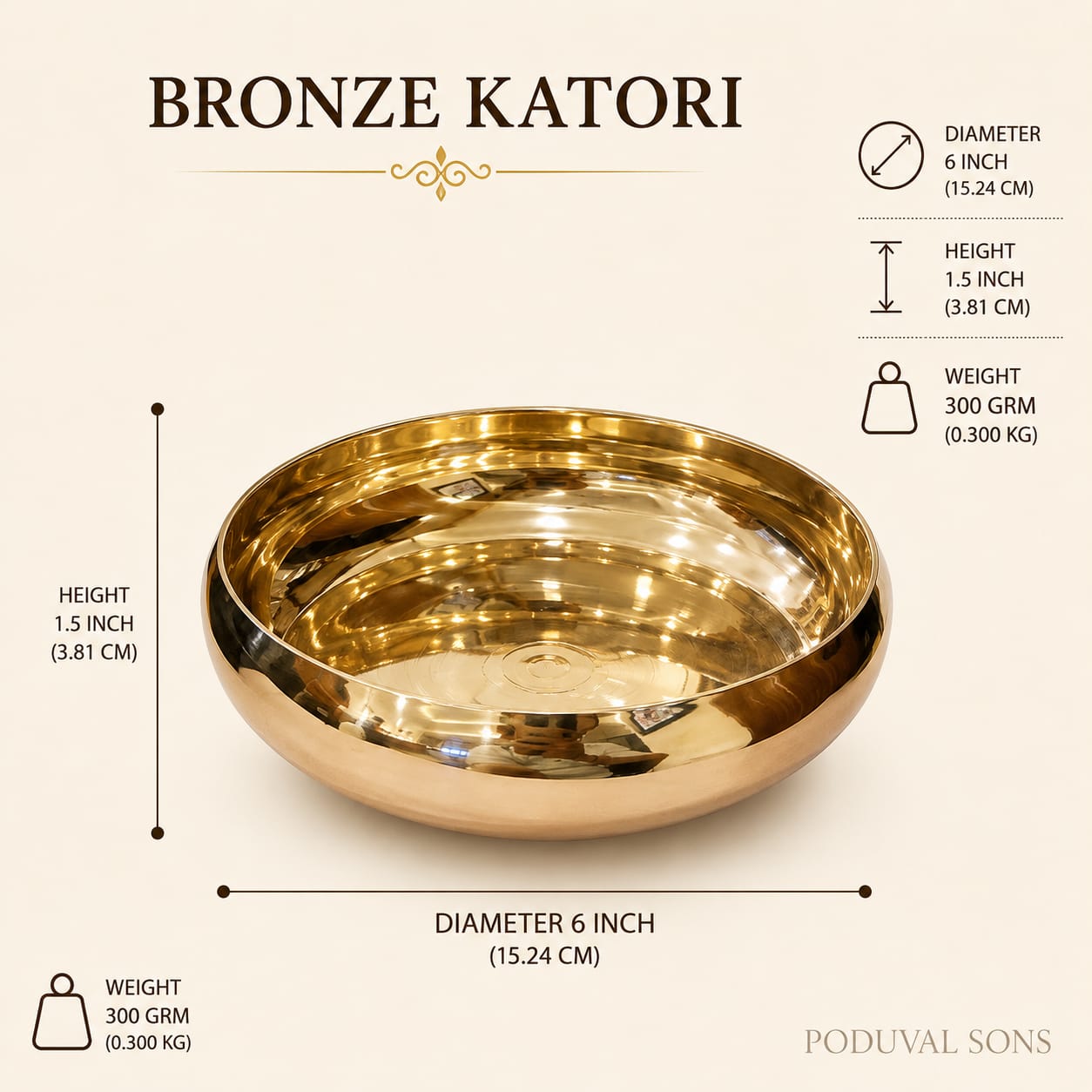 Bronze Katori
