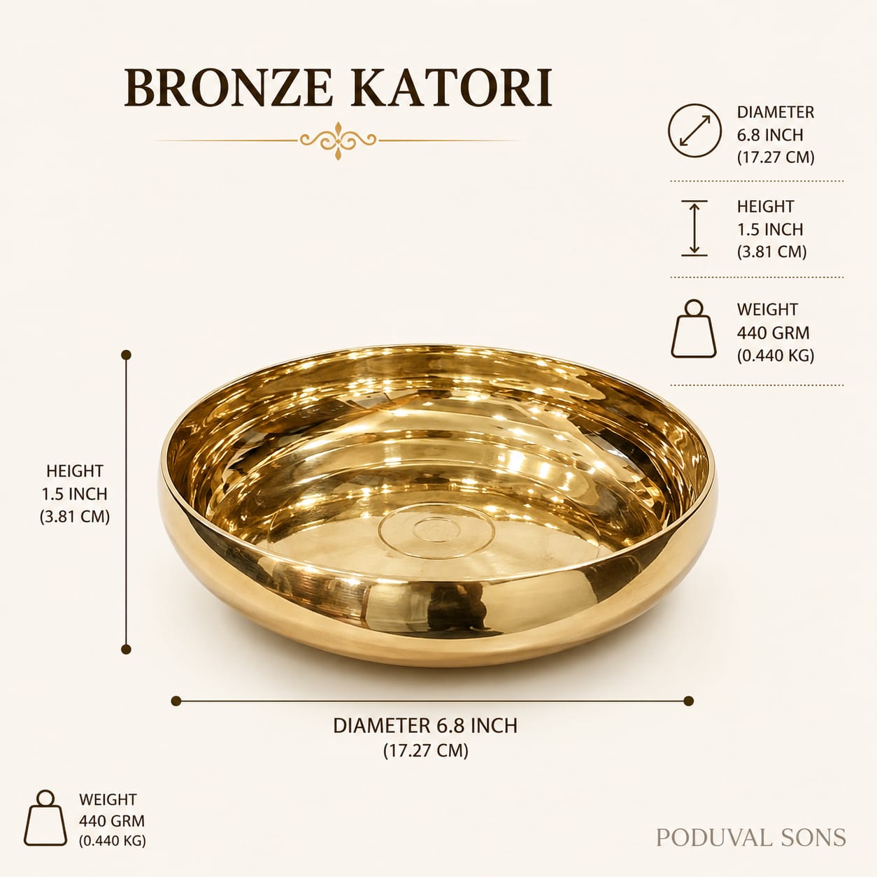 Bronze Katori